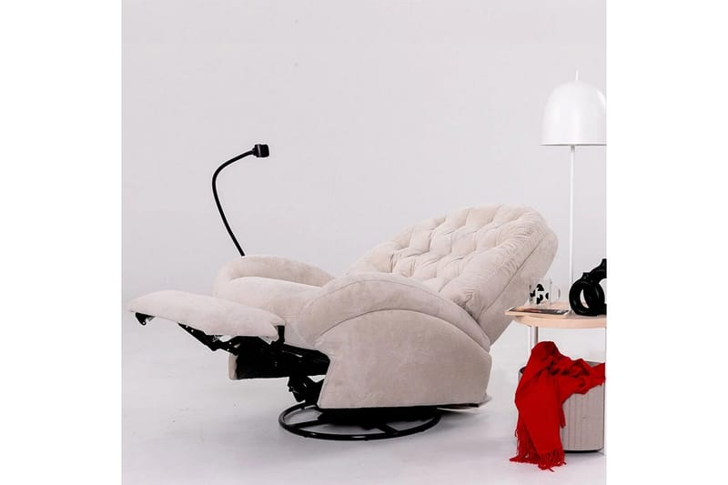 Adesis Reclinerfåtölj Elektrisk - Krämvit - Möbler - Vardagsrum - Fåtöljer - Liggfåtöljer