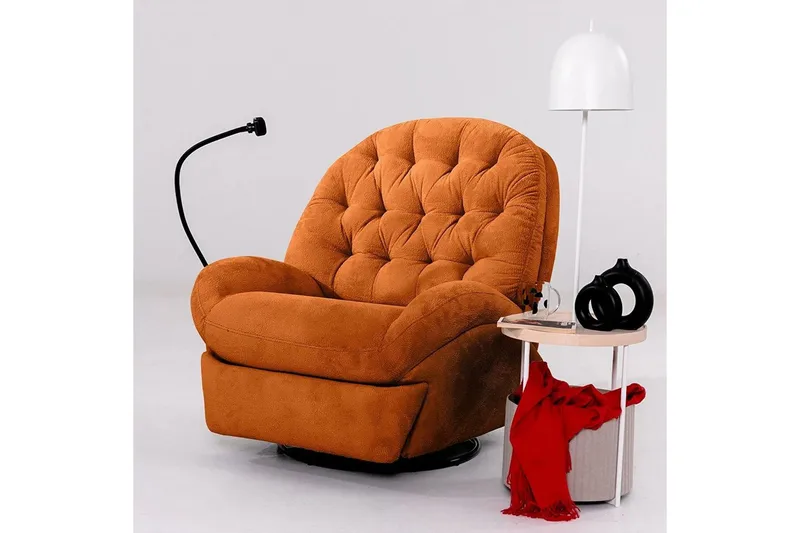 Adesis Reclinerfåtölj Elektrisk - Röd - Möbler - Vardagsrum - Fåtöljer - Biofåtöljer & reclinerfåtöljer