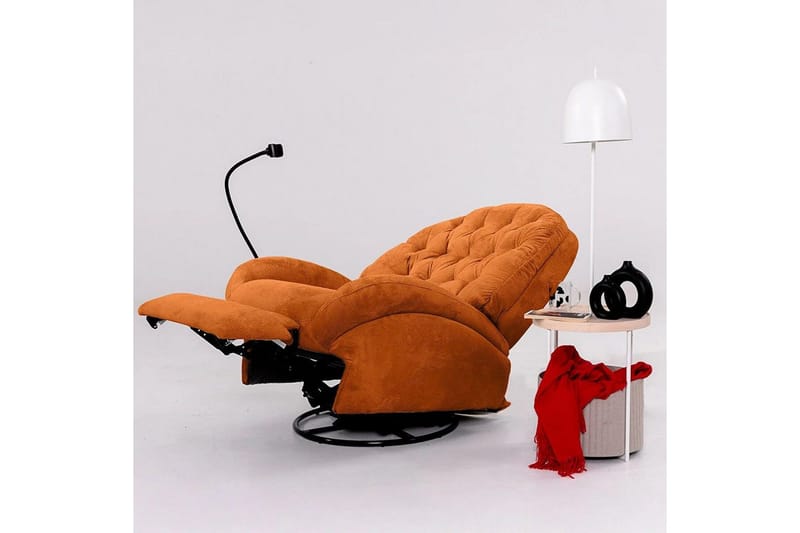 Adesis Reclinerfåtölj Elektrisk - Röd - Möbler - Vardagsrum - Fåtöljer - Biofåtöljer & reclinerfåtöljer