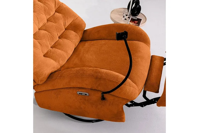 Adesis Reclinerfåtölj Elektrisk - Röd - Möbler - Vardagsrum - Fåtöljer - Biofåtöljer & reclinerfåtöljer