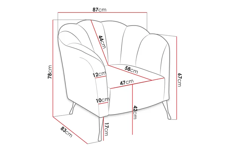 Adrial Fåtölj - Sammet/Grön/Guld - Möbler - Vardagsrum - Fåtöljer - Sammetsfåtölj