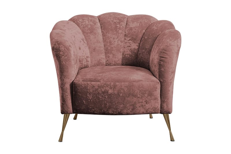 Adrial Fåtölj, Sammet/Rosa/Guld