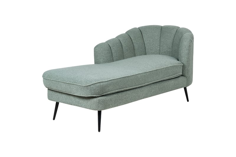 Allier Schäslong 150 cm Höger - Svart/Grön - Möbler - Vardagsrum - Fåtöljer - Schäslongfåtöljer & divanfåtöljer