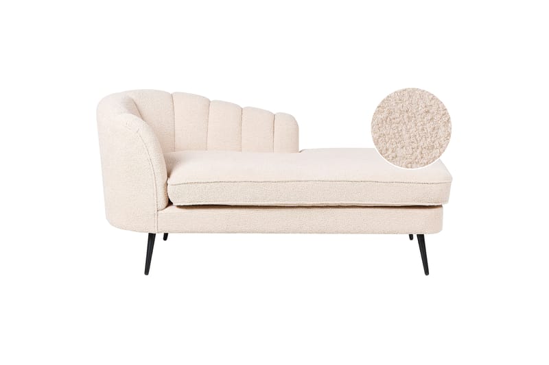 Allier Schäslong 150 cm Vänster - Beige/Svart - Möbler - Vardagsrum - Fåtöljer - Schäslongfåtöljer & divanfåtöljer