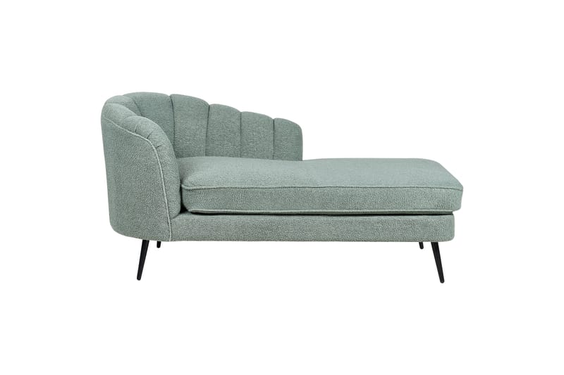 Allier Schäslong 150 cm Vänster - Svart/Grön - Möbler - Vardagsrum - Fåtöljer - Schäslongfåtöljer & divanfåtöljer