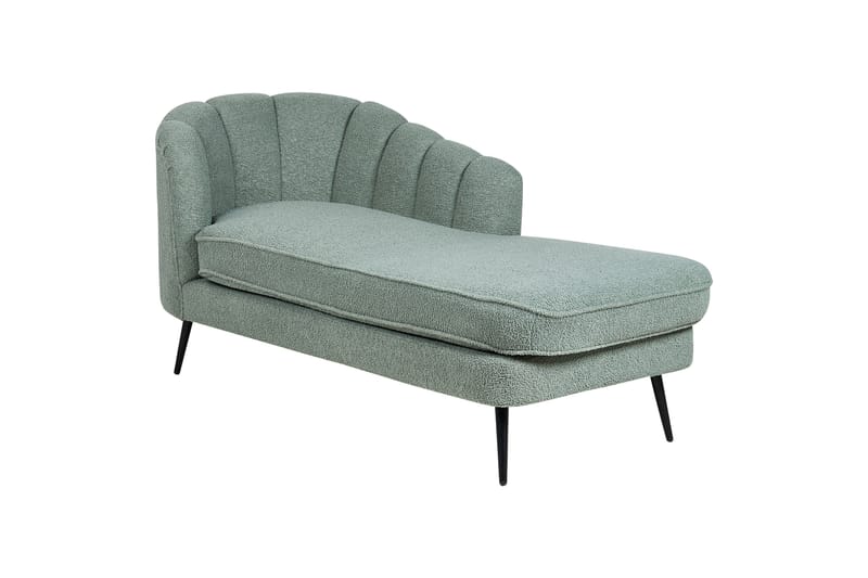 Allier Schäslong 150 cm Vänster - Svart/Grön - Möbler - Vardagsrum - Fåtöljer - Schäslongfåtöljer & divanfåtöljer