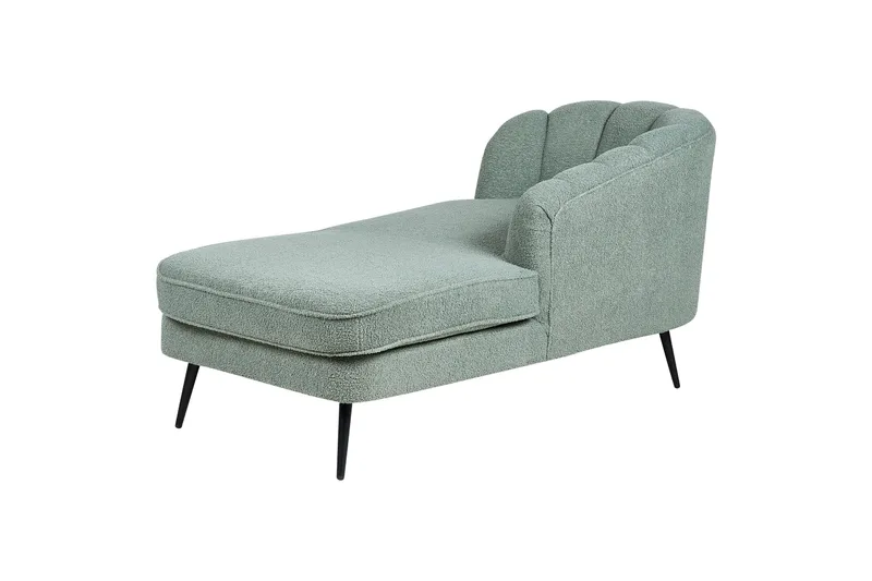 Allier Schäslong 150 cm Vänster - Svart/Grön - Möbler - Vardagsrum - Fåtöljer - Schäslongfåtöljer & divanfåtöljer