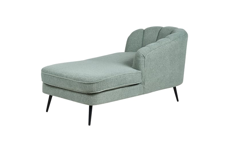 Allier Schäslong 150 cm Vänster - Svart/Grön - Möbler - Vardagsrum - Fåtöljer - Schäslongfåtöljer & divanfåtöljer