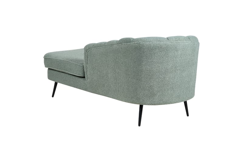 Allier Schäslong 150 cm Vänster - Svart/Grön - Möbler - Vardagsrum - Fåtöljer - Schäslongfåtöljer & divanfåtöljer