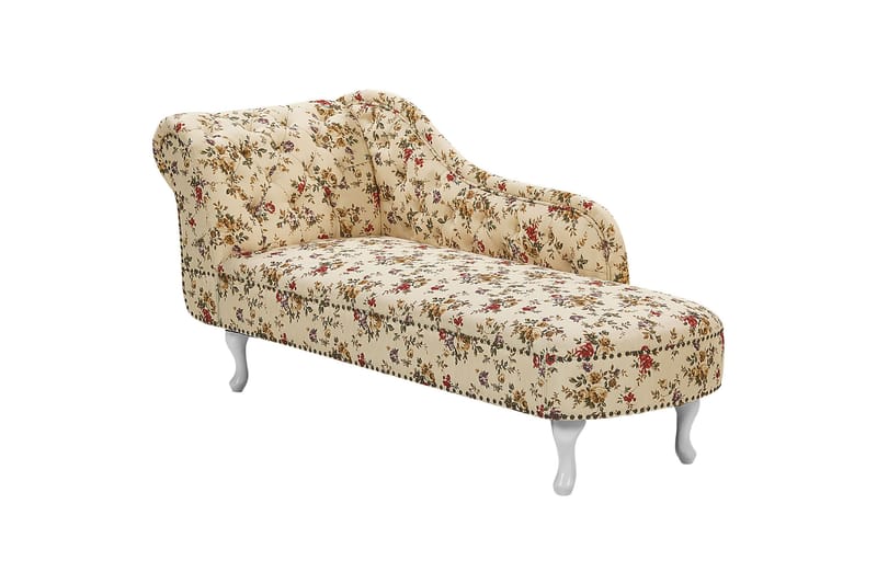 Amardeep Schäslong 169 cm Vänster - Beige/Vit/Multifärgad - Möbler - Vardagsrum - Fåtöljer - Schäslongfåtöljer & divanfåtöljer