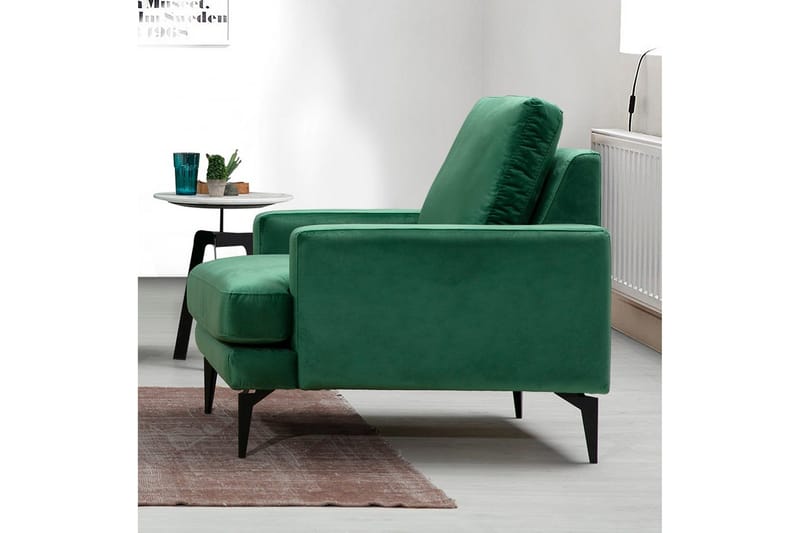 Andary Fåtölj - Grön/Svart - Möbler - Vardagsrum - Fåtöljer