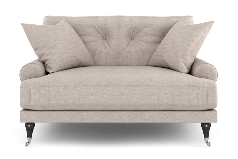 Andrew Loveseat - Beige/Krom - Möbler - Vardagsrum - Fåtöljer