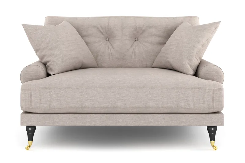 Andrew Loveseat - Beige/Mässing - Möbler - Vardagsrum - Fåtöljer