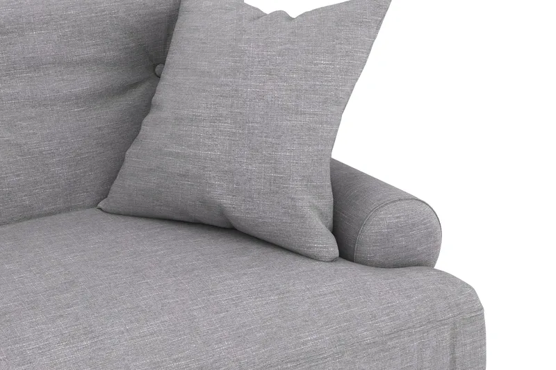 Andrew Loveseat - Ljusgrå/Krom - Möbler - Vardagsrum - Fåtöljer