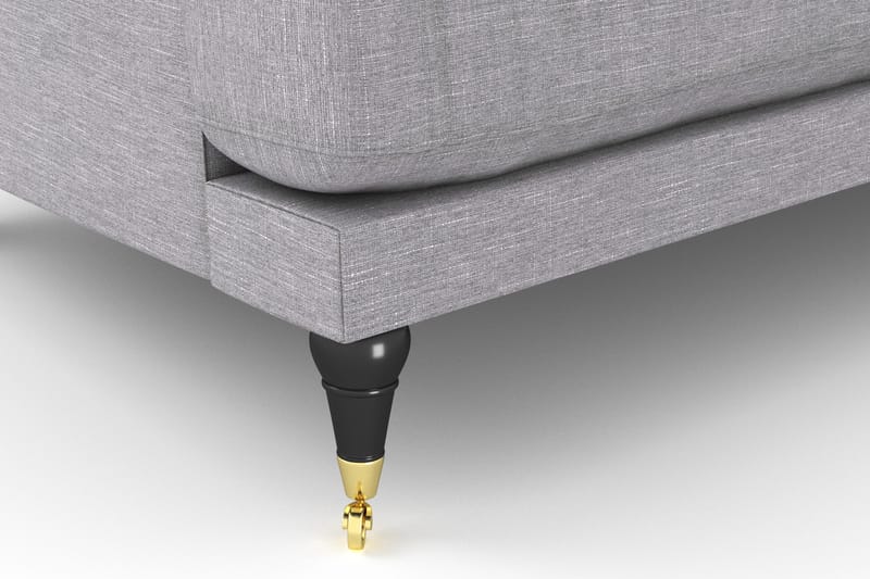 Andrew Loveseat - Ljusgrå/Mässing - Möbler - Vardagsrum - Fåtöljer