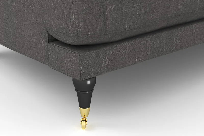 Andrew Loveseat - Mörkgrå/Mässing - Möbler - Vardagsrum - Fåtöljer