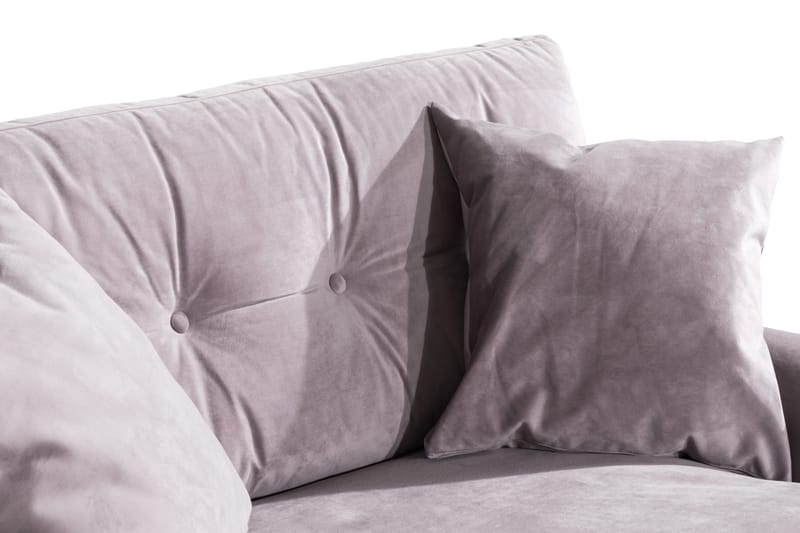 Andrew Loveseat Sammet - Lila/Krom - Möbler - Vardagsrum - Fåtöljer