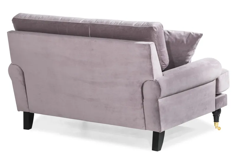 Andrew Loveseat Sammet - Lila/Mässing - Möbler - Vardagsrum - Fåtöljer
