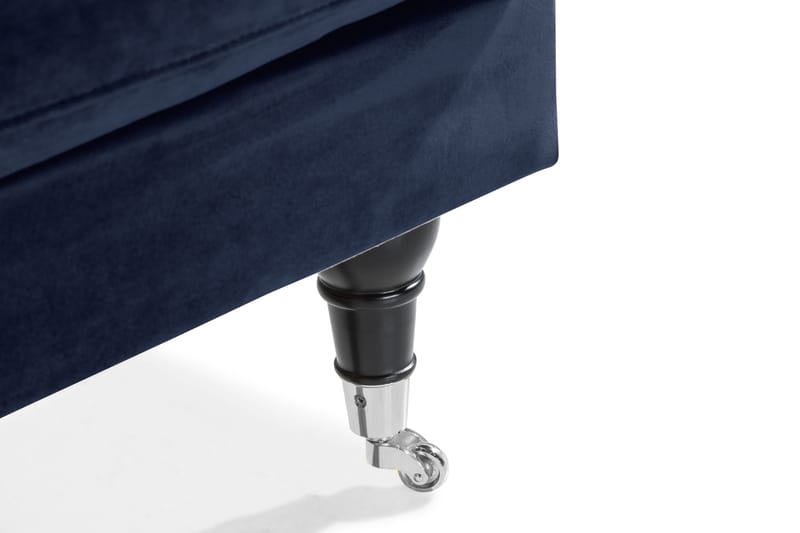 Andrew Loveseat Sammet - Midnattsblå/Krom - Möbler - Vardagsrum - Fåtöljer