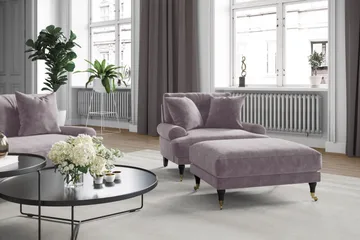 Andrew Sammetsfåtölj - Midnattsblå/Mässing - Möbler - Vardagsrum - Fåtöljer - Howard fåtölj