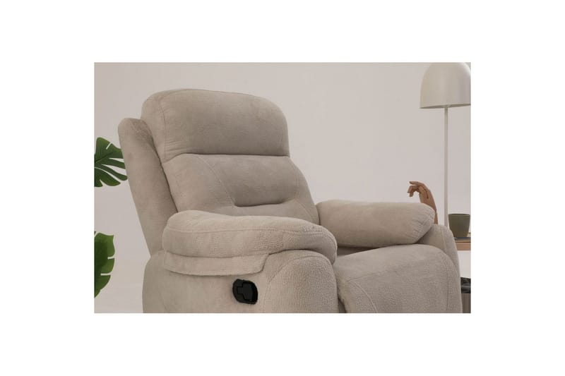 Angola Reclinerfåtölj Manuell - Krämvit - Möbler - Vardagsrum - Fåtöljer - Biofåtöljer & reclinerfåtöljer