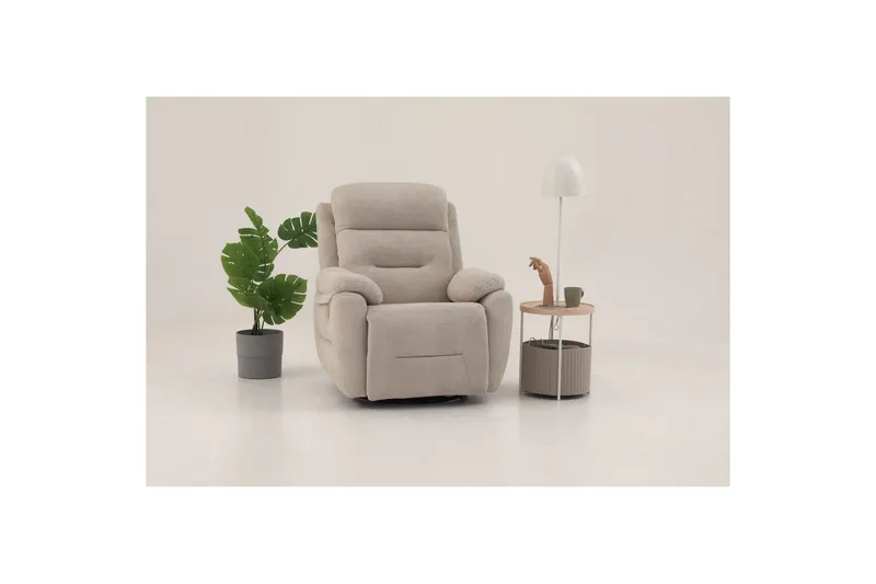 Angola Reclinerfåtölj Manuell - Krämvit - Möbler - Vardagsrum - Fåtöljer - Liggfåtöljer