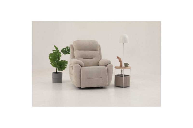Angola Reclinerfåtölj Manuell - Krämvit - Möbler - Vardagsrum - Fåtöljer - Biofåtöljer & reclinerfåtöljer