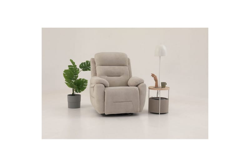 Angola Reclinerfåtölj Manuell - Krämvit - Möbler - Vardagsrum - Fåtöljer - Liggfåtöljer