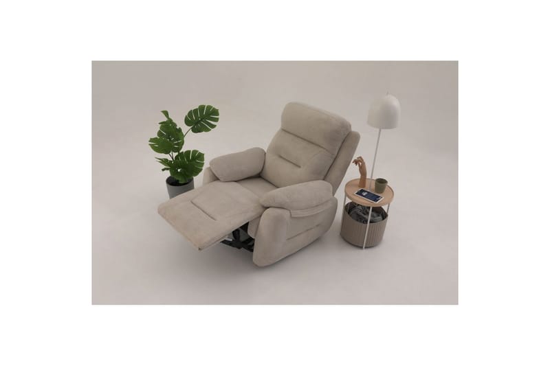 Angola Reclinerfåtölj Manuell - Krämvit - Möbler - Vardagsrum - Fåtöljer - Liggfåtöljer