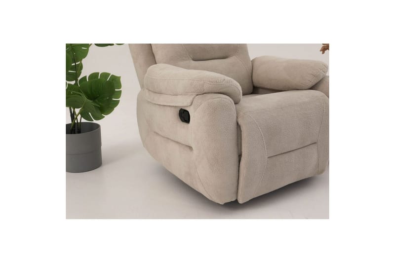 Angola Reclinerfåtölj Manuell - Krämvit - Möbler - Vardagsrum - Fåtöljer - Biofåtöljer & reclinerfåtöljer