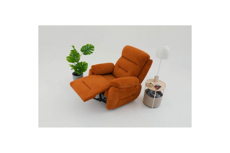 Angola Reclinerfåtölj Manuell - Röd - Möbler - Vardagsrum - Fåtöljer - Liggfåtöljer