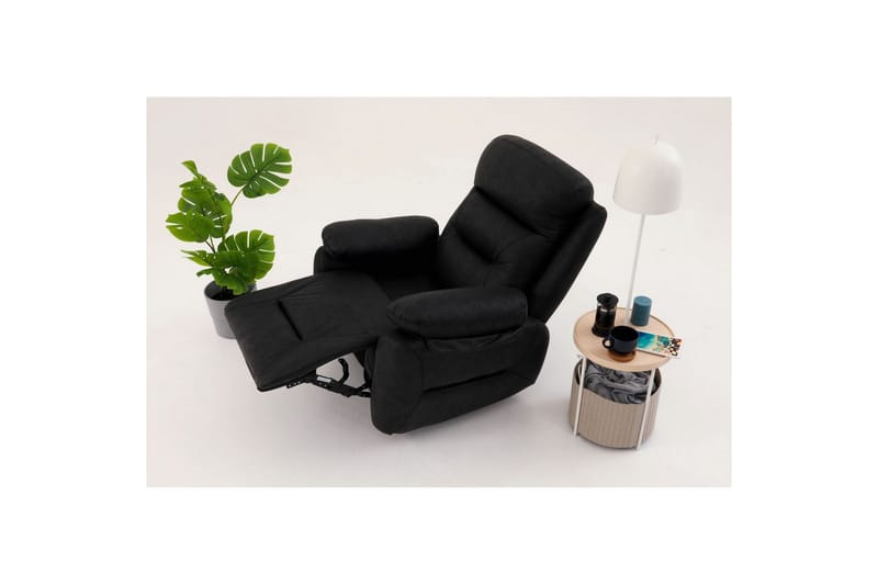 Angola Reclinerfåtölj Manuell - Svart - Möbler - Vardagsrum - Fåtöljer - Liggfåtöljer