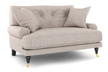 ANTHONY Loveseat Beige/Mässing