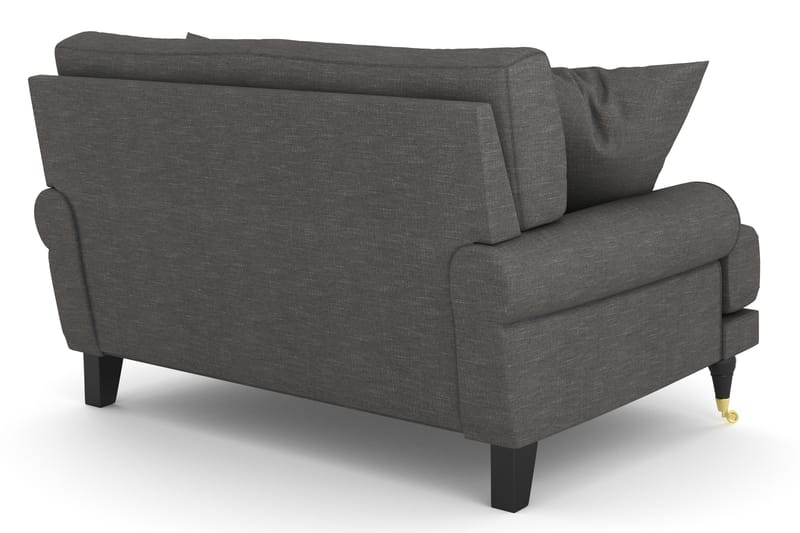 ANTHONY Loveseat Mörkgrå/Mässing - Möbler - Vardagsrum - Fåtöljer