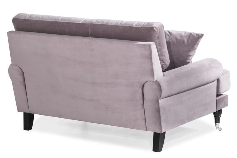 ANTHONY Loveseat Sammet Lila/Krom - Möbler - Vardagsrum - Fåtöljer