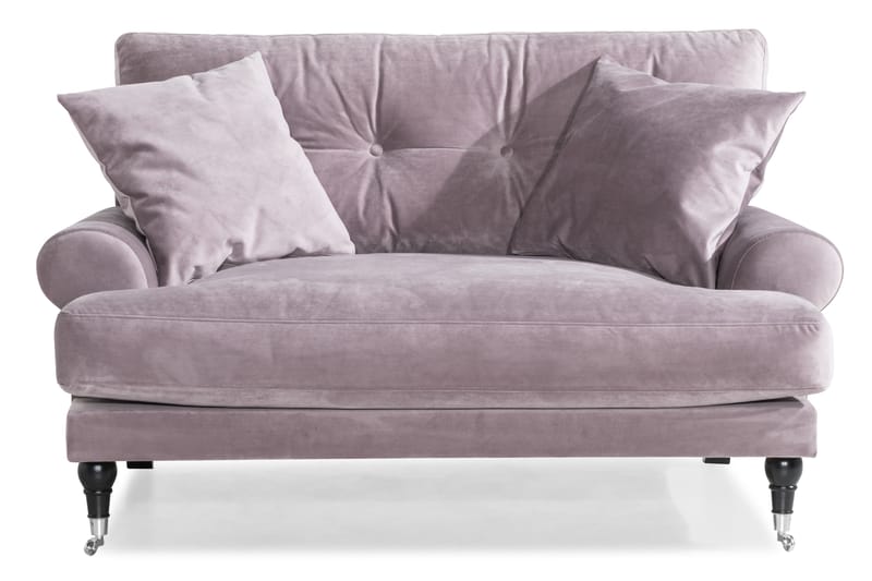 ANTHONY Loveseat Sammet Lila/Krom - Möbler - Vardagsrum - Fåtöljer