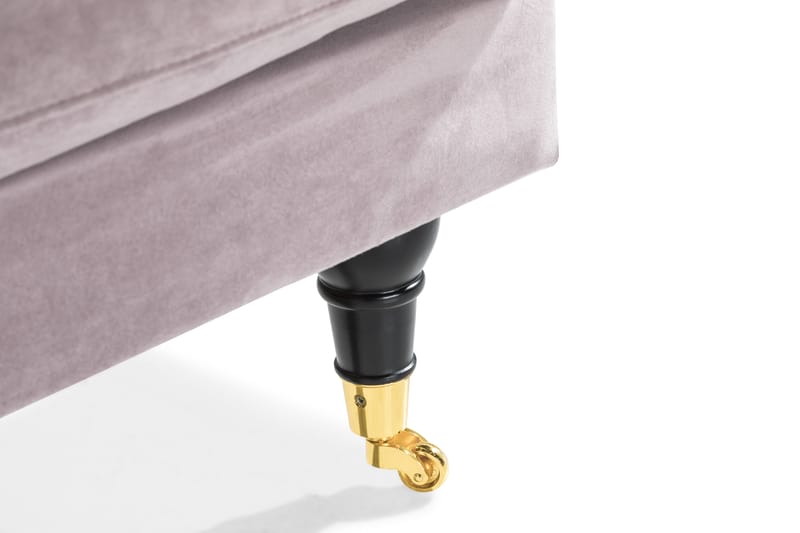 ANTHONY Loveseat Sammet Lila/Mässing - Möbler - Vardagsrum - Fåtöljer