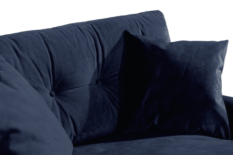 ANTHONY Loveseat Sammet Midnattsblå/Mässing - Möbler - Vardagsrum - Fåtöljer