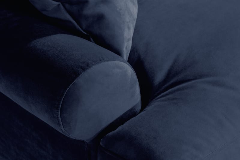 ANTHONY Loveseat Sammet Midnattsblå/Mässing - Möbler - Vardagsrum - Fåtöljer