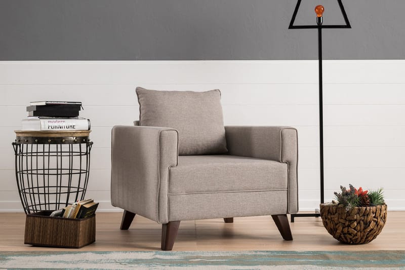 Antigua Fåtölj - Beige - Möbler - Vardagsrum - Fåtöljer