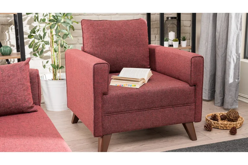 Antigua Fåtölj - Röd - Möbler - Vardagsrum - Fåtöljer