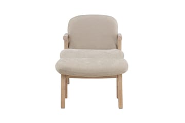 Armchair Rile Beige Fåtölj + Ottoman - Möbler - Vardagsrum - Fåtöljer - Fåtölj med fotpall