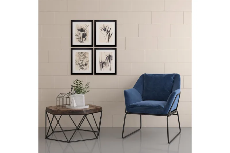 Avery Fåtölj Blå - Dorel Home - Möbler - Vardagsrum - Fåtöljer