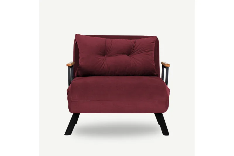 Alfredton Bäddfåtölj 175x60 cm - Röd - Möbler - Vardagsrum - Fåtöljer - Bäddfåtöljer