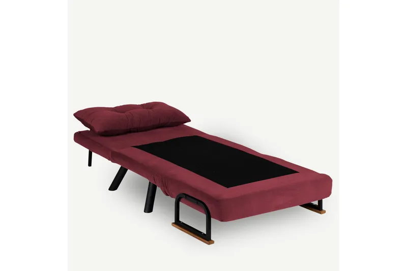 Alfredton Bäddfåtölj 175x60 cm - Röd - Möbler - Vardagsrum - Fåtöljer - Bäddfåtöljer