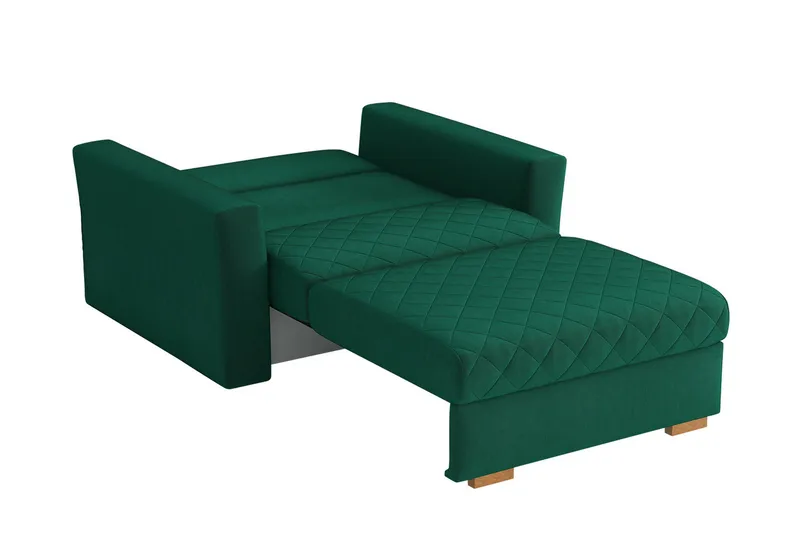 Bensbyn Bäddfåtölj Rutmönster - Svart - Möbler - Vardagsrum - Fåtöljer - Bäddfåtöljer