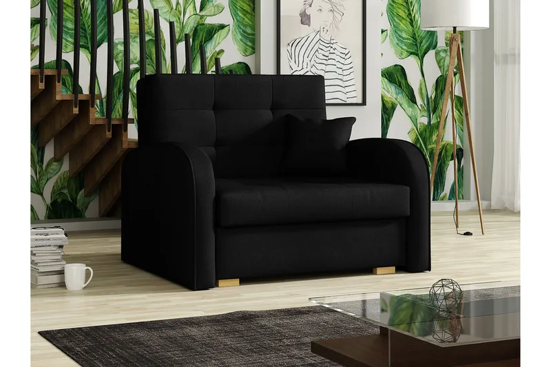 Bensbyn Bäddfåtölj - Svart - Möbler - Vardagsrum - Fåtöljer - Bäddfåtöljer