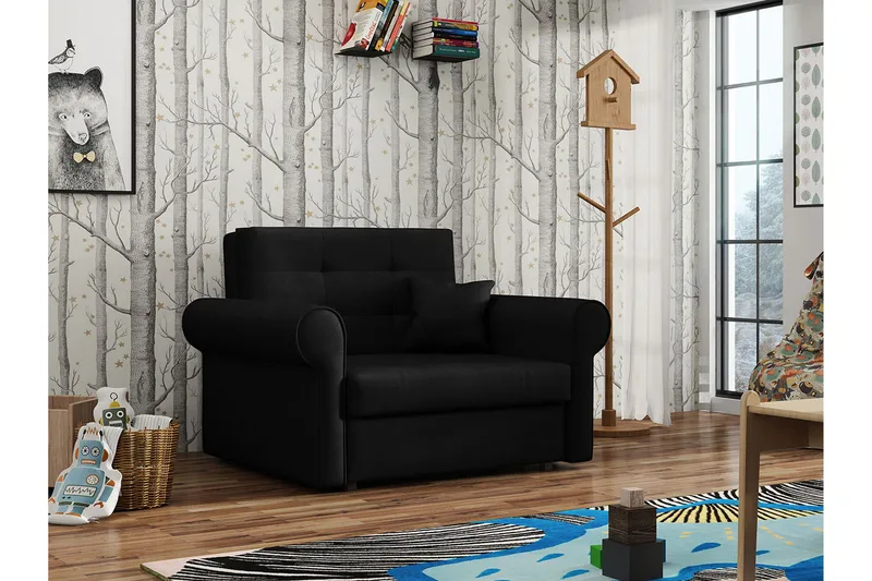 Bliaka Bäddfåtölj - Svart - Möbler - Vardagsrum - Fåtöljer - Bäddfåtöljer