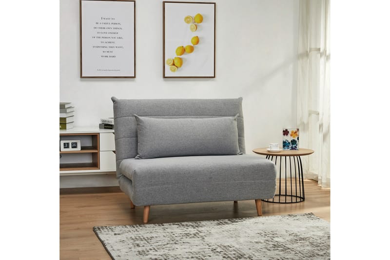 Clandulla Bäddfåtölj - Grå/Trä/Natur - Möbler - Vardagsrum - Fåtöljer - Bäddfåtöljer