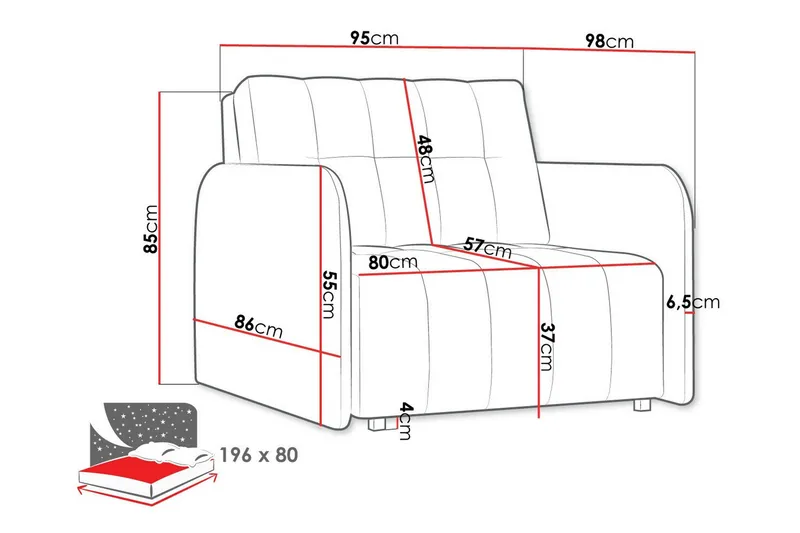 Denegal Bäddfåtölj Brown/Beige - Möbler - Vardagsrum - Fåtöljer - Bäddfåtöljer